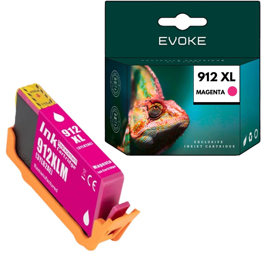 Tulostimen mustekasetti HP 912 XL magenta , 13 ml , 825 sivua , 3YL82AE , yhteensopiva seuraavien kanssa: 8010 8012e 8013 8014 8014e 8020 8022e 8024e 8025e 8025e 8025e 8025e hinta ja tiedot | Mustekasetit | hobbyhall.fi