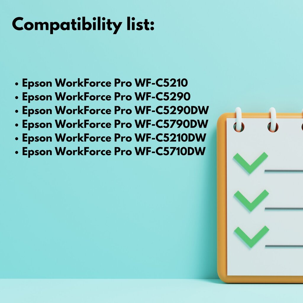 Epson T9451 tulostinmustekasetti musta , 90 ml , 5000 sivua , C13T9454545140 , yhteensopiva WORKFORCE WF-C5210DW WF-C5710DWF WF-C5790DWF WF-C5790DWF kanssa. hinta ja tiedot | Mustekasetit | hobbyhall.fi