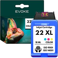 HP 22 XXL Ink Colour 22 XXL -tulostuskasetti yhteensopiva DeskJet 1410 1415 D1560 F4180 F2180 F2280 1415 1410 kanssa. hinta ja tiedot | Mustekasetit | hobbyhall.fi