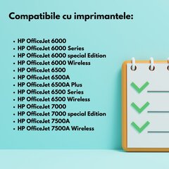 Tulostuskasetit HP 920 XL SET, 1200 sivua musta, 1400 sivua syaani keltainen punainen, muste yhteensopiva HP OfficeJet 6000, 6000 Series, 6000 Special Edition, 6000 Wireless, 6000 Edition, 6500, 6500A hinta ja tiedot | Mustekasetit | hobbyhall.fi