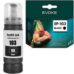 Mustepullo Epson tulostinmuste Epson 103 musta , 70 ml, yhteensopiva EcoTank L1110, L1250, L3100, L3110, L3150, L3160, L3210, L3211, L3250, L3251, L3256, L5190, L5290, L5590, EcoTank L1110, L1250, L31 hinta ja tiedot | Mustekasetit | hobbyhall.fi