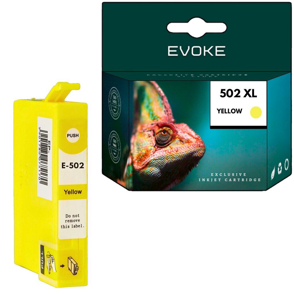 Epson 502XY tulostin värikasetti keltainen , 12 ml , 880 sivua , C13T02W44010 / 502XL , yhteensopiva EXPRESSION XP-5100 XP-5150 XP-5155 kanssa. hinta ja tiedot | Mustekasetit | hobbyhall.fi