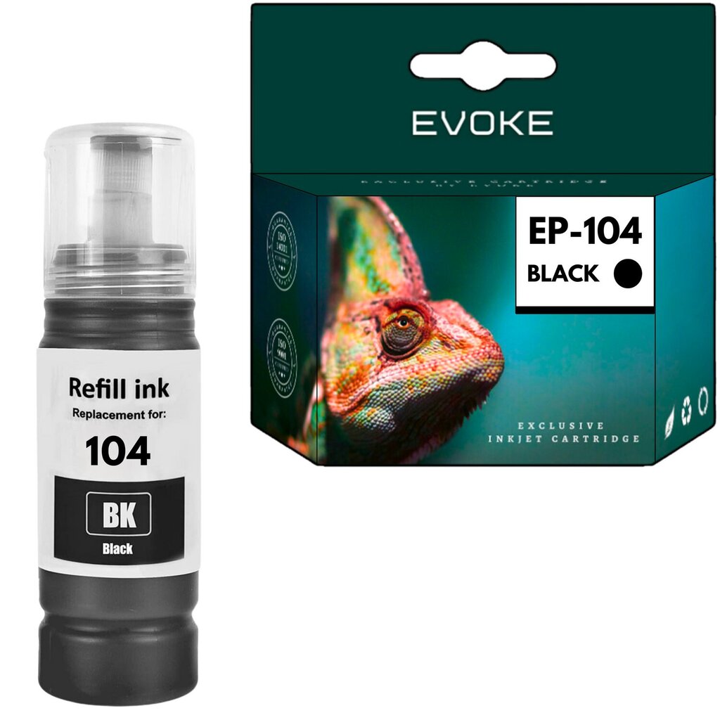 Epson 104B tulostin värikasetti , 70 ml , 4840 sivua , C13T00P140 / T104 , yhteensopiva ECOTANK ET-2710 ET-2715 ET-2720 kanssa. hinta ja tiedot | Mustekasetit | hobbyhall.fi