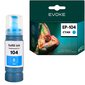 Epson 104C tulostin värikasetti , 70 ml , 8070 sivua , C13T00P240 / T104 , yhteensopiva ECOTANK ET-2710 ET-2715 ET-2720 kanssa. hinta ja tiedot | Mustekasetit | hobbyhall.fi