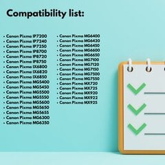 Canon 550XB tulostinmustekasetti musta , 23 ml , 640 sivua , 6496B001 / PGI550BKXL / 6431B001 , yhteensopiva IP7250 MG5650 MG5550 IX6850 MX725 MX920 MX925 kanssa. hinta ja tiedot | Mustekasetit | hobbyhall.fi