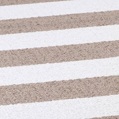 Narma Birkas -plasticWeave™ muovimatto, kaksipuolinen, beige-valkoinen, 70 x 350 cm hinta ja tiedot | Isot matot | hobbyhall.fi