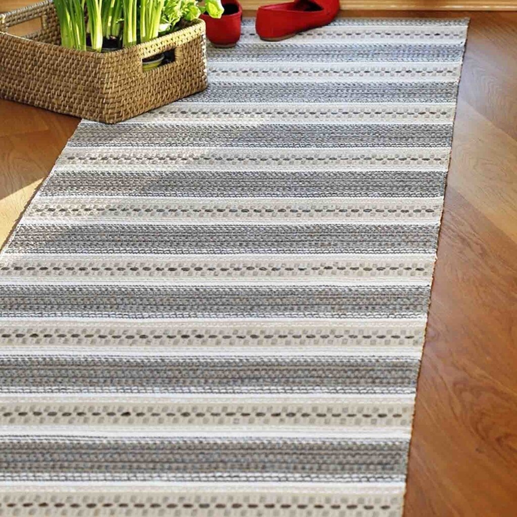 Narma Ryno -plasticWeave™ muovimatto, kaksipuolinen, beige, 70 x 300 cm hinta ja tiedot | Isot matot | hobbyhall.fi