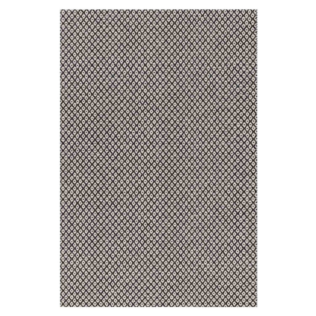 Narma Diby -plasticWeave™ muovimatto, kaksipuolinen, musta-kerma, 70 x 200 cm hinta ja tiedot | Isot matot | hobbyhall.fi