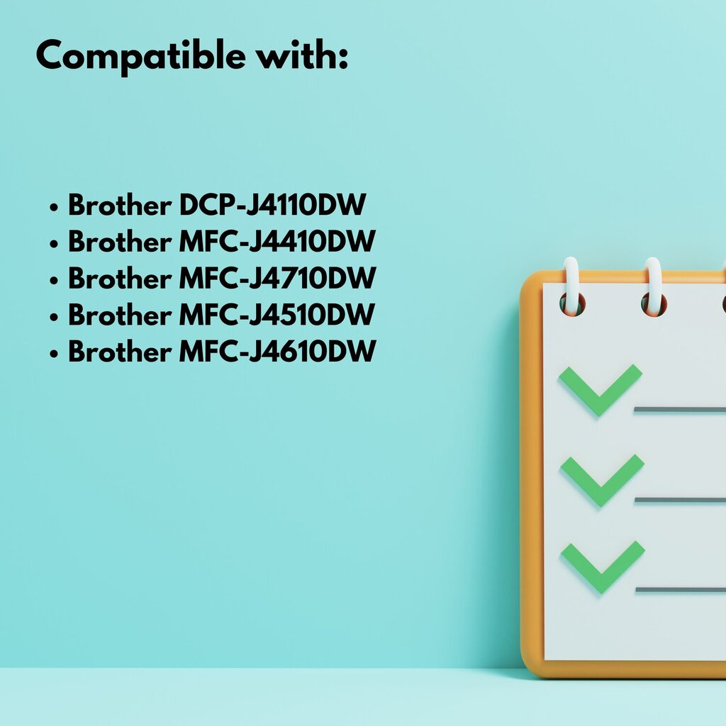 Brother 125XC syaani värikasetti , 15 ml , 1200 sivua , LC125XLC , yhteensopiva seuraavien kanssa: MFC-J6520DW MFC-J6720DW MFC-J6720DW MFC-J6920DW MFC-J6920DW hinta ja tiedot | Mustekasetit | hobbyhall.fi