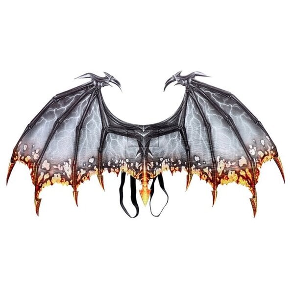 Halloween Dragon Wings -koriste karnevaalijuhlien eläinasu aikuisille lapsille, lohikäärme cosplay -naamiaiset tarvikkeet