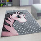 Kids Pink 0590 lastenhuoneen matto, 120x170 cm hinta ja tiedot | Isot matot | hobbyhall.fi