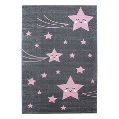 Kids Pink 0610 lastenhuoneen matto, 120x170 cm hinta ja tiedot | Isot matot | hobbyhall.fi