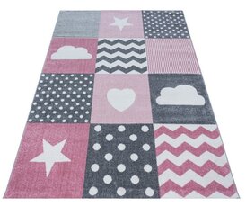 Matto lastenhuoneeseen Ayyildiz Kids Pink 0620, 120x170 cm hinta ja tiedot | Isot matot | hobbyhall.fi