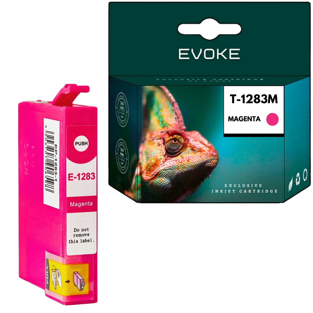 Epson 1283 magenta tulostin värikasetti , 10 ml , 500 sivua , C13T12834011 / T1283 , yhteensopiva T1281 S22 SX125 SX130 SX130130 SX230 SX235W SX425W SX425W SX430 kanssa. hinta ja tiedot | Mustekasetit | hobbyhall.fi