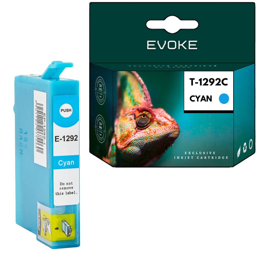 Epson 1292 syaani tulostinmustekasetti , 15 ml , 950 sivua , C13T12924011 / T1292 , yhteensopiva STYLUS BX305 SX230 SX230 SX230 SX235 SX425 SX435 kanssa. hinta ja tiedot | Mustekasetit | hobbyhall.fi