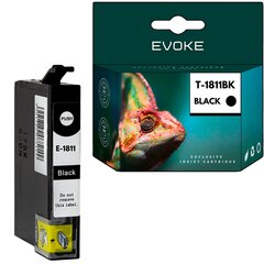 Epson 1811 tulostimen mustekasetti musta , 15 ml , 610 sivua , C13T18014010 / T1801 / T1811 , yhteensopiva XP205 XP212 XP215 XP305 XP312 XP405 XP315 XP415 kanssa. hinta ja tiedot | Mustekasetit | hobbyhall.fi