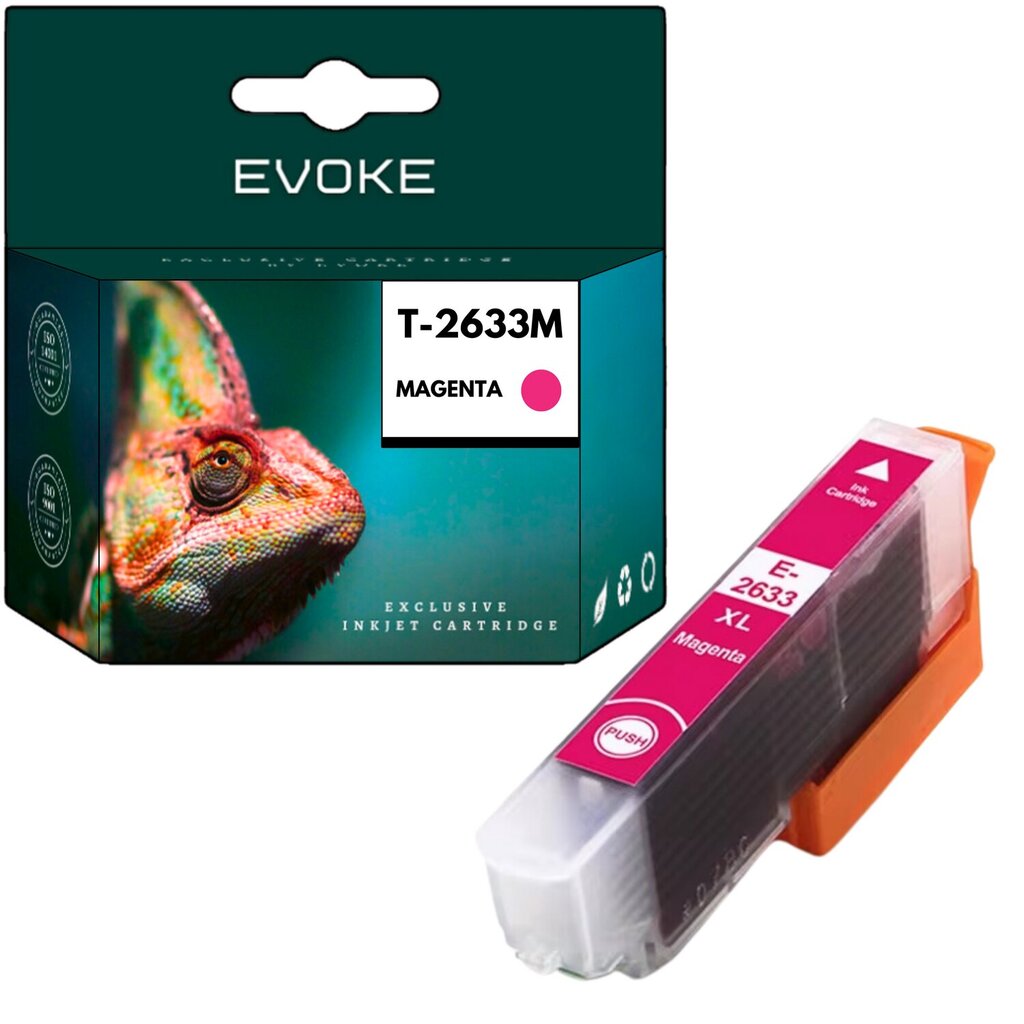 Epson tulostimen mustekasetti 2633 magenta , 14 ml , 1010 sivua , C13T2633334010 / T2633 , yhteensopiva XP510 XP520 XP600 XP605 XP610 XP615 XP620 XP510 XP615 XP620 XP510 XP615 XP620 kanssa hinta ja tiedot | Mustekasetit | hobbyhall.fi