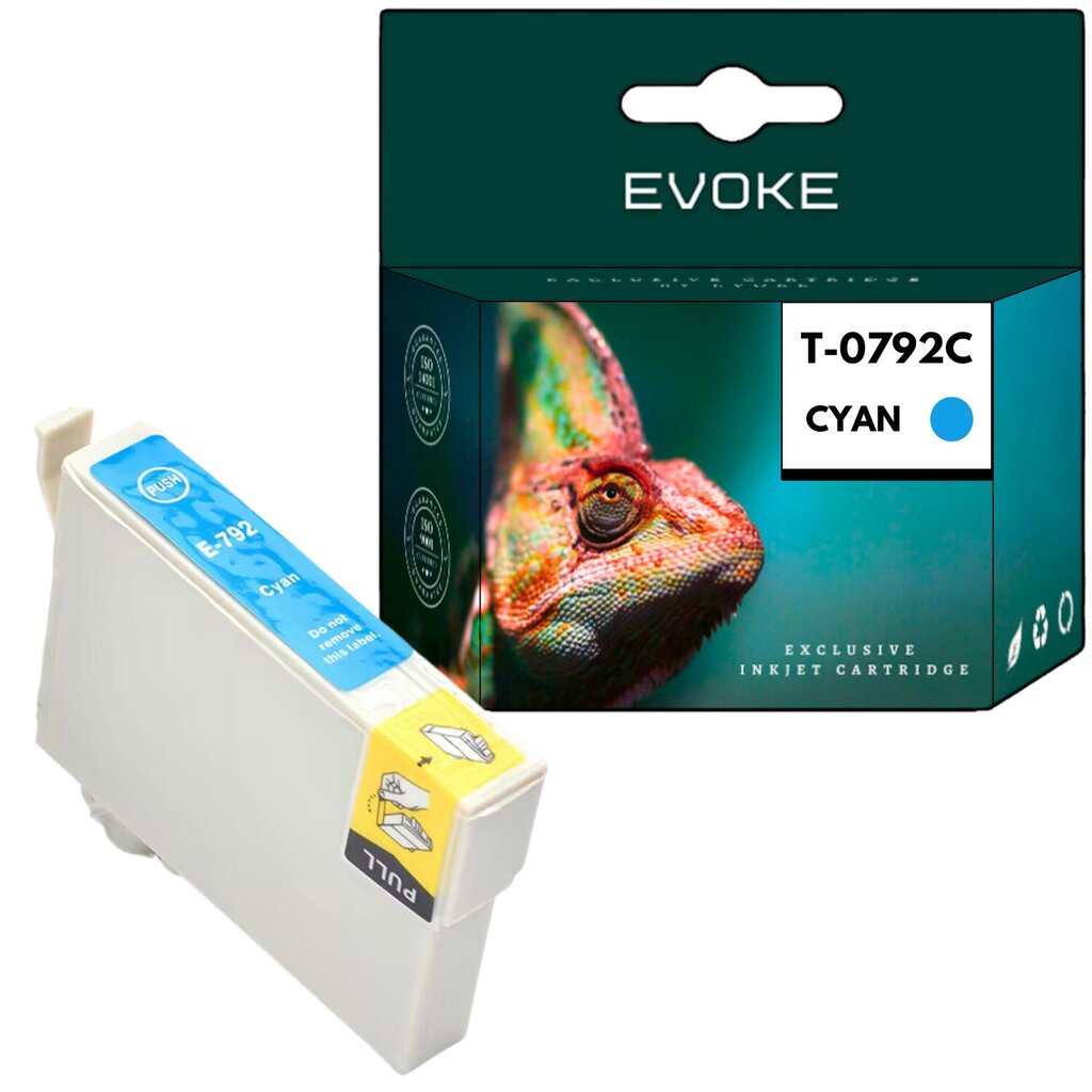 Epson 792 syaani tulostinmustekasetti , 18 ml , 760 sivua , C13T07924010 / T0792 , yhteensopiva PX650 PX660 PX700 PX710 PX700 PX710 kanssa. hinta ja tiedot | Mustekasetit | hobbyhall.fi