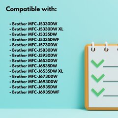 Brother 3219XY keltainen värikasetti , 18 ml , 1350 sivua , LC3219XLY , yhteensopiva seuraavien kanssa: MFC-J5330DW MFC-J5335DW MFC-J5330DW MFC-J5730DW MFC-J6530DW MFC-J6530DW hinta ja tiedot | Mustekasetit | hobbyhall.fi