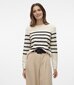 Vero Moda naisten villapaita 10309324*03, beige/musta 5715605133699 hinta ja tiedot | Naisten neulepuserot | hobbyhall.fi