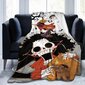 Halloween-peitto - Pehmoinen Halloween-peitto - Viihtyisä flanellinharmaa Halloween-koristelu juhlavuodesohvaan Olohuoneessa 50"x60" Tyyli 5 hinta ja tiedot | Peitot | hobbyhall.fi