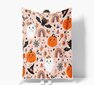 Halloween-peitto - Pehmo Halloween-peitto - Viihtyisä flanellinharmaa Halloween-koristelu juhlavuodesohvaan Olohuone 50"x60" Tyyli 38 hinta ja tiedot | Peitot | hobbyhall.fi