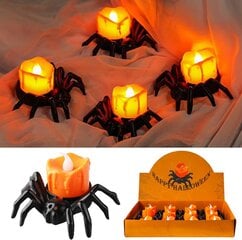 Halloween Spider kynttilänvalot, 12 osaa hinta ja tiedot | Juhlakoristeet | hobbyhall.fi