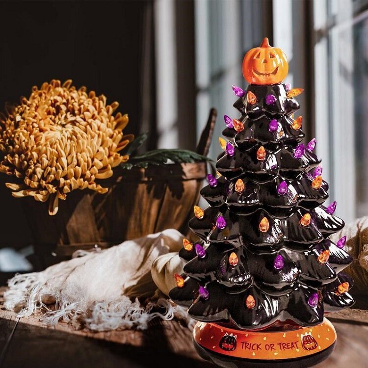 Halloween-kurpitsapuu, 1 kpl hinta ja tiedot | Juhlakoristeet | hobbyhall.fi