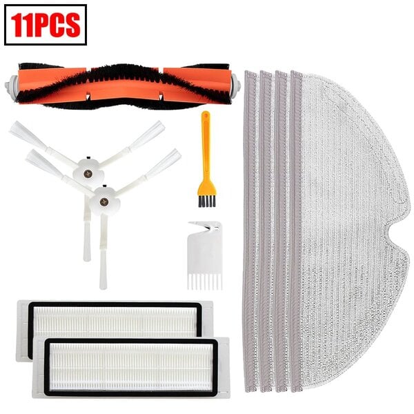 Hepa Filter Mop Rag Harja Xiaomi for Roborock 1S S50 S55 S5 Max S6MaxV S6 Lisävarusteet Robottipölynimurin osat Imurointi 2 mattolakaisukonetta