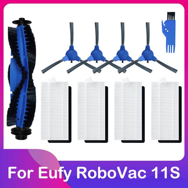 Eufy Robovac 11S Plus 35C 30 30C 15C 12 25C robottipölynimuri päärullan sivuharja Esisuodatin Hepa siivilä Varaosat Matonlakaisukoneet