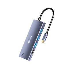 Sovitin BIAZE R27 6in1 Type-C Sisään 3USB3.0 HDMI 1000mbps PD för HUAWEI Mate40/P50 Samsung S20 hinta ja tiedot | Biaze Tietokoneet ja pelaaminen | hobbyhall.fi