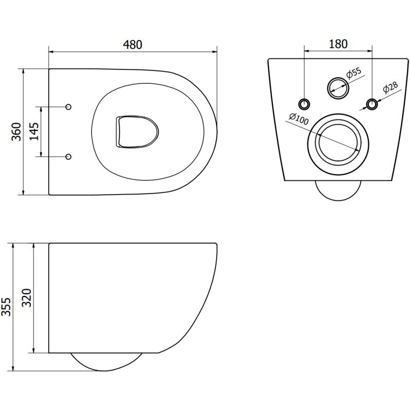 Mexen Lena WC Rimless hidastettavalla ohuella istuimella, Duroplast, valkoinen - 30220500 hinta ja tiedot | WC-istuimet | hobbyhall.fi