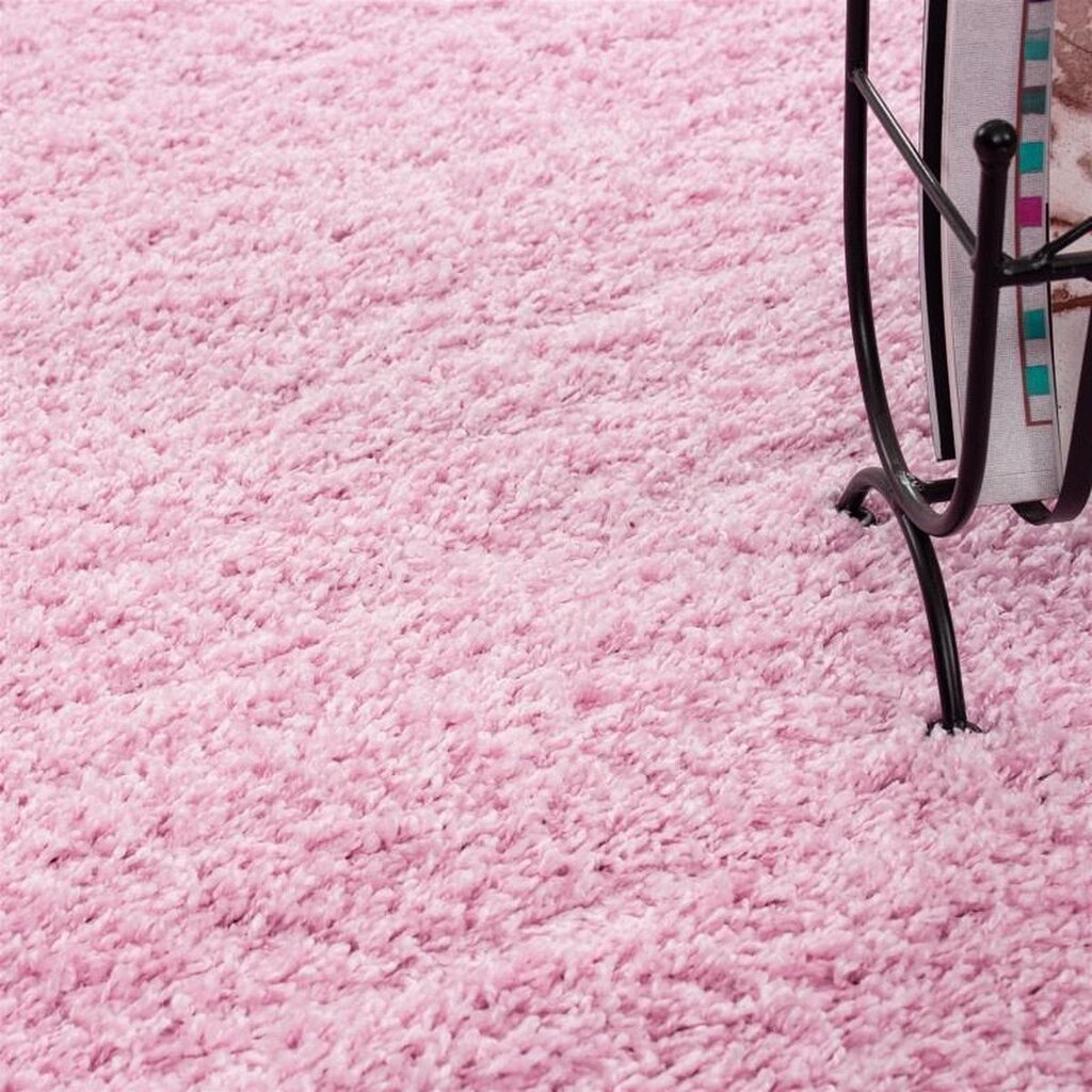 NORE Shaggy matto Pinkki 120x120 cm hinta ja tiedot | Isot matot | hobbyhall.fi