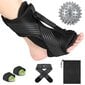 Plantar Fasciitis yölastas, säädettävä nilkkatuki jalkapudotusortoottinen tuki, jossa kova piikkihierontapallokaaren tukityyny (musta) hinta ja tiedot | Kuntokeskukset | hobbyhall.fi