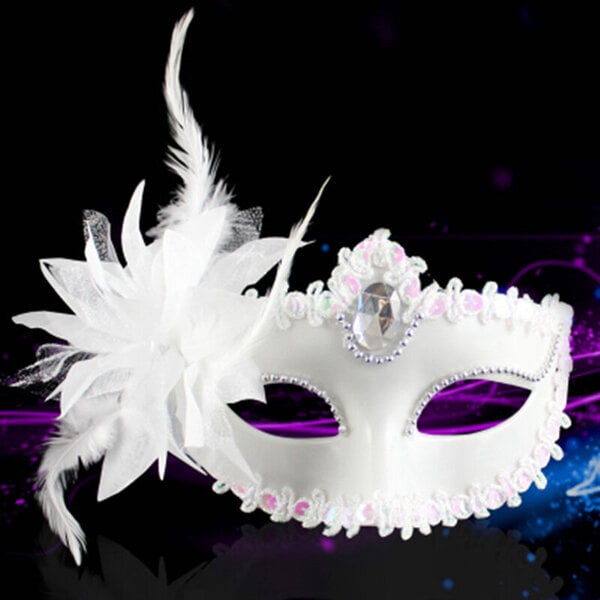 1kpl Maskit Venetian Masquerade Eye Mask On Stick Mardi Halloween Juhliin Prom Ball Purple Fantasy 2018 Uudet uudet naamarit