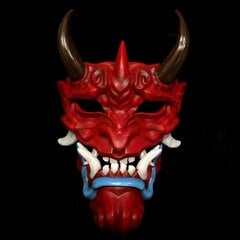 Keräilypainos Elokuvateema Resin Noh Buddhism Prajna Mask Japanilainen Samurai Tengu Mask Halloween Kauhu Pitkä nenä Draama hinta ja tiedot | Juhlakoristeet | hobbyhall.fi