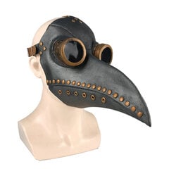 Hauska Latex Steampunk Plague Doctor Bird Mask Cosplay Pitkä nenä Halloween Naamiaisasu Rekvisiitta hinta ja tiedot | Juhlakoristeet | hobbyhall.fi