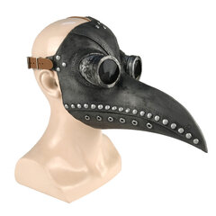 Hauska Latex Steampunk Plague Doctor Bird Mask Cosplay Pitkä nenä Halloween Naamiaisasu Rekvisiitta hinta ja tiedot | Juhlakoristeet | hobbyhall.fi