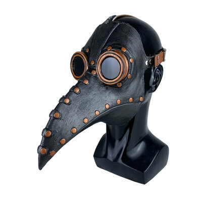 Hauska keskiaikainen Steampunk Plague Doctor Bird Mask Latex Punk Cosplay Naamiot Nokka Aikuisten Halloween Tapahtuma Cosplay Rekvisiitta hinta ja tiedot | Juhlakoristeet | hobbyhall.fi