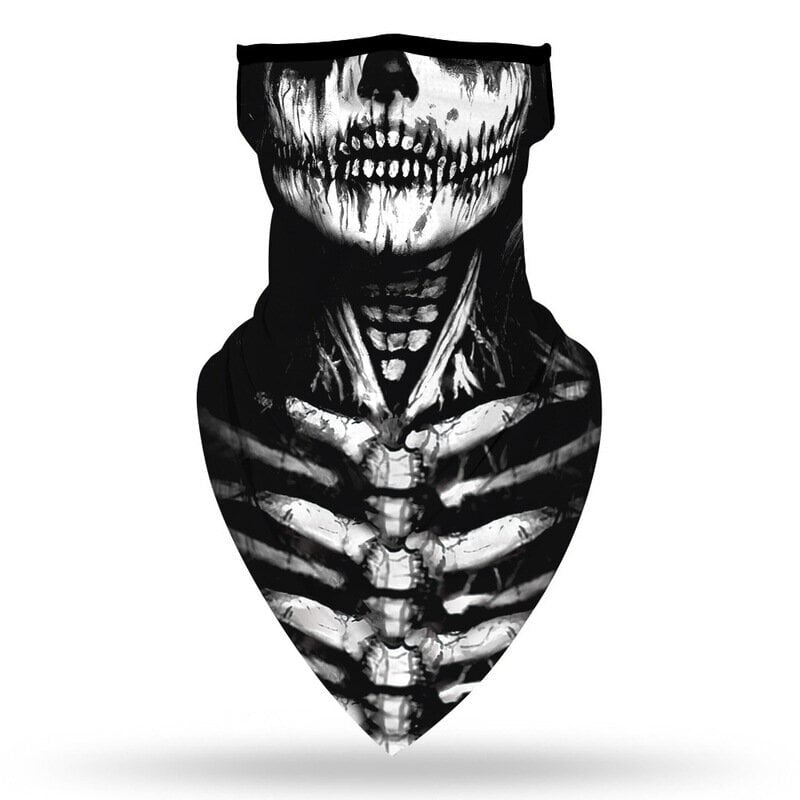 Halloween Skull Death Punk Scary Cosplay Kasvonaamio Kaula Huivi Maskit Bandana Pääpanta Balaclava hinta ja tiedot | Juhlakoristeet | hobbyhall.fi