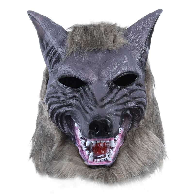 Animal Wolf Latex Mask Ihmissusi Light-up Realistinen ja raju karnevaalipäähine puku Halloween Cosplay Party Rekvisiitta hinta ja tiedot | Juhlakoristeet | hobbyhall.fi