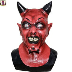 Horn Devil Demon Latex Mask Realistinen Krampus Demon Mask Joulupuku Päähineet Juhla kamala rekvisiitta hinta ja tiedot | Juhlakoristeet | hobbyhall.fi