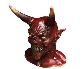 Horn Devil Demon Latex Mask Realistinen Krampus Demon Mask Joulupuku Päähineet Juhla kamala rekvisiitta hinta ja tiedot | Juhlakoristeet | hobbyhall.fi