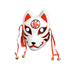 Käsinmaalattu päivitetty Anbu-naamio, japanilainen Kitsune Fox Mask koko kasvot paksu PVC Cosplay-asulle hinta ja tiedot | Juhlakoristeet | hobbyhall.fi