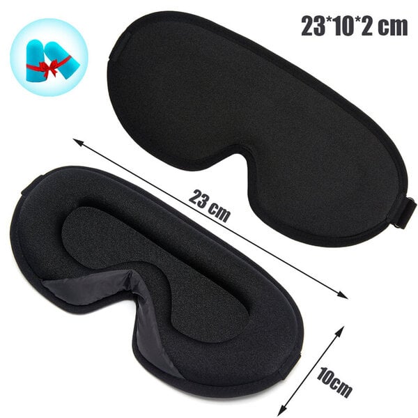 3D Memory Foam Silkki Sleep Mask Pehmeä Naisten Miesten Silmälaastarit Comfort Kolmiulotteinen Design Kasvonaamio Luomiväri Yö Hengittävä