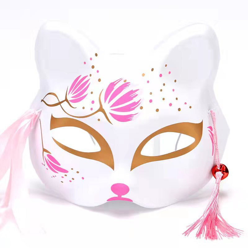 Fox Mask Käsinmaalatut Puolikasvonaamiot Festival Ball Kabuki Kitsune Maskit Cosplay Prop Anime Demon Slayer Fox Masks hinta ja tiedot | Juhlakoristeet | hobbyhall.fi