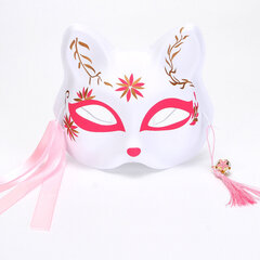 Fox Mask Käsinmaalatut Puolikasvonaamiot Festival Ball Kabuki Kitsune Maskit Cosplay Prop Anime Demon Slayer Fox Masks hinta ja tiedot | Juhlakoristeet | hobbyhall.fi