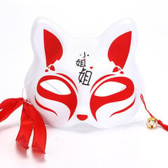 Fox Mask Käsinmaalatut Puolikasvonaamiot Festival Ball Kabuki Kitsune Maskit Cosplay Prop Anime Demon Slayer Fox Masks hinta ja tiedot | Juhlakoristeet | hobbyhall.fi