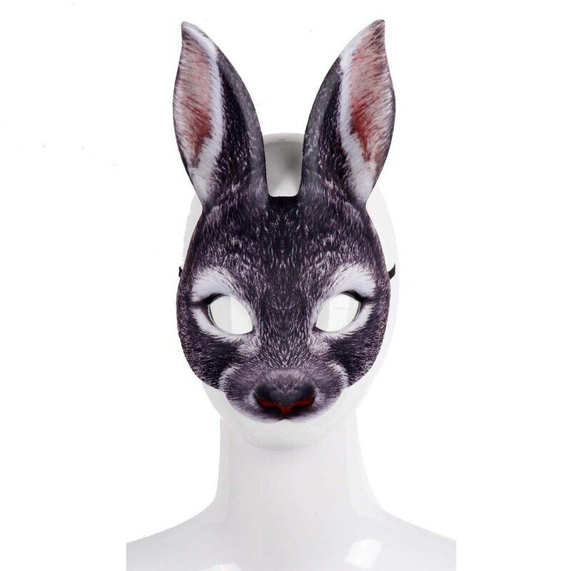 Halloween Rabbit Masks Ripsivärit Eläimet Prop Mask Unisex Carnival Holiday Party Asusteet Cosplay Työkalut Realistic Masker hinta ja tiedot | Juhlakoristeet | hobbyhall.fi