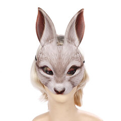 Halloween Rabbit Masks Ripsivärit Eläimet Prop Mask Unisex Carnival Holiday Party Asusteet Cosplay Työkalut Realistic Masker hinta ja tiedot | Juhlakoristeet | hobbyhall.fi